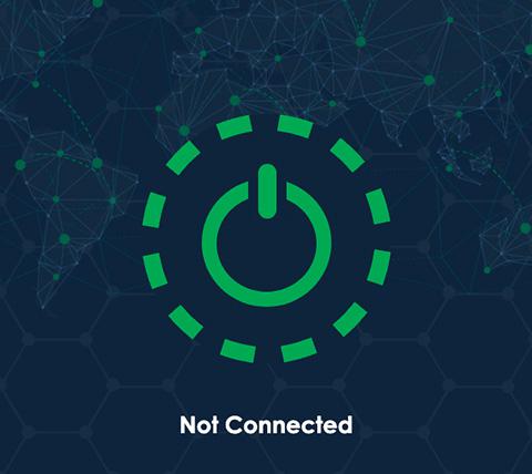 Origin connect step 1, tap on button to connect to VPN